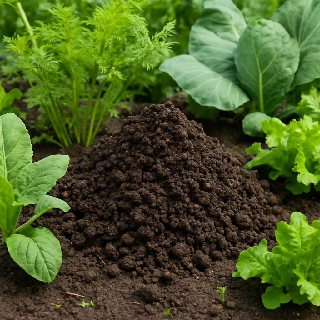 Organic chicken manure for gardening