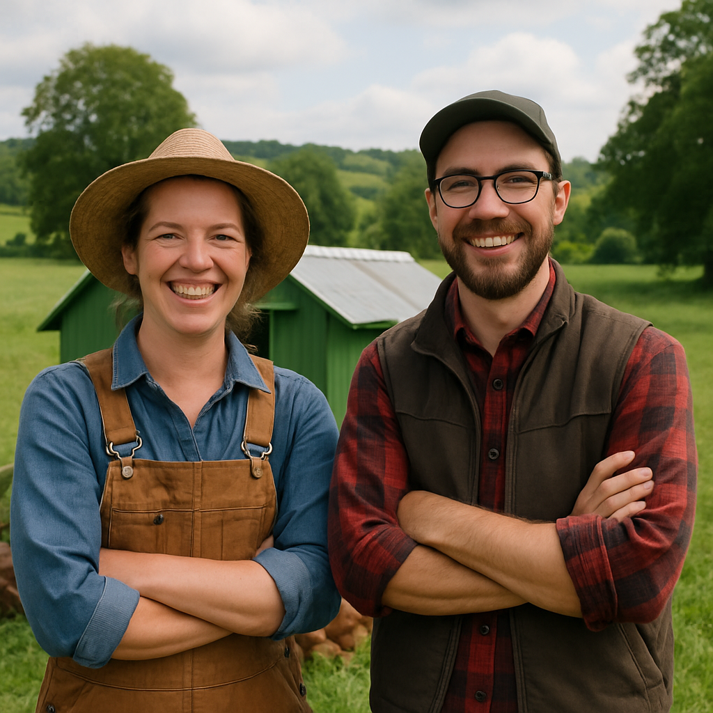 Founders of the chicken farm